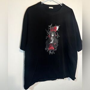 Anime Naruto Uchiha Itachi Y2K High Quality Cotton T-shirt 3XL